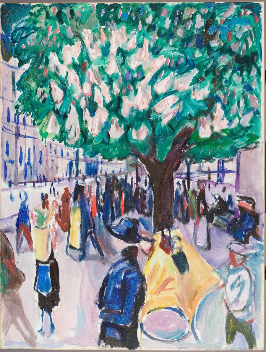 רחוב עם ערמון בפריחה - אדוורד מונק
