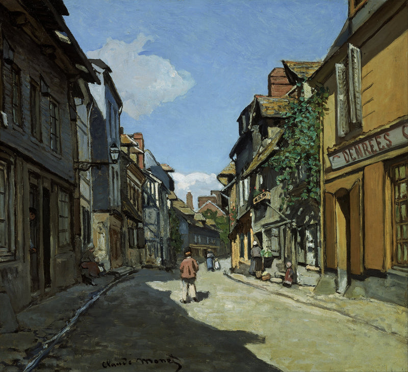 Rue de la Bavole, Honfleur W33 - קלוד מונה