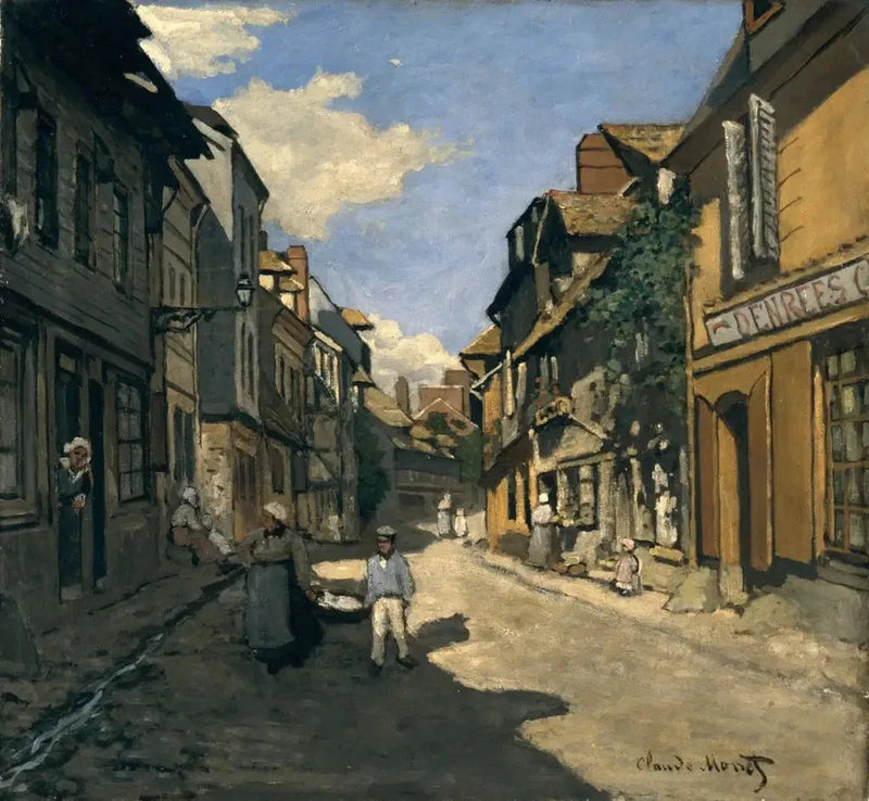 Rue de la Bavolle in Honfleur W34 - קלוד מונה