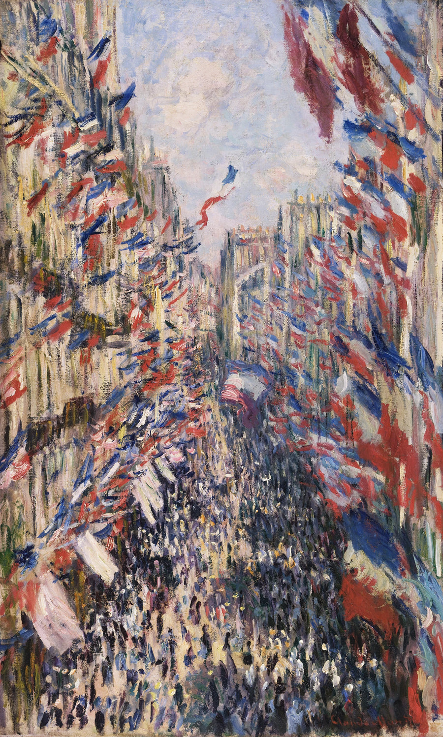 Rue Montorgueil, חגיגת 30 ביוני 1878 W469 - קלוד מונה