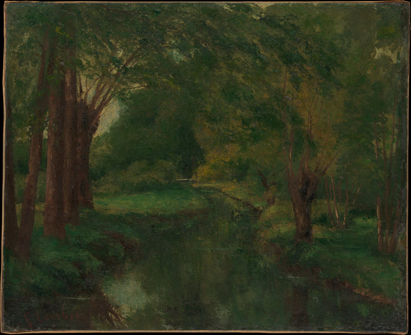 Un ruisseau dans une clairière - Gustave Courbet