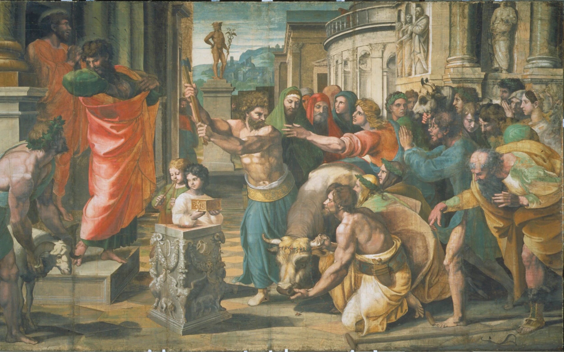 Le Sacrifice à Lystre - Raphaël Sanzio