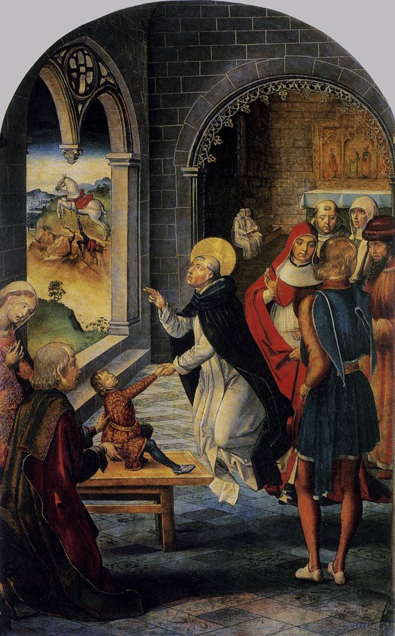 Saint Dominique ressuscite un garçon - Pedro Berruguete - Alpha Reproduction