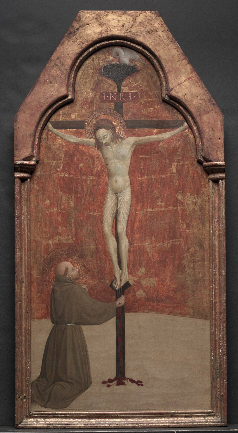 סנט פרנסיסוס כרוע לפני המשיח crucifix - סטפנו די ג'ובאני (ססאטה)