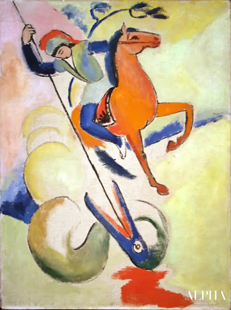 Saint Georges III - August Macke - Reproductions de tableaux et peintures haut de gamme