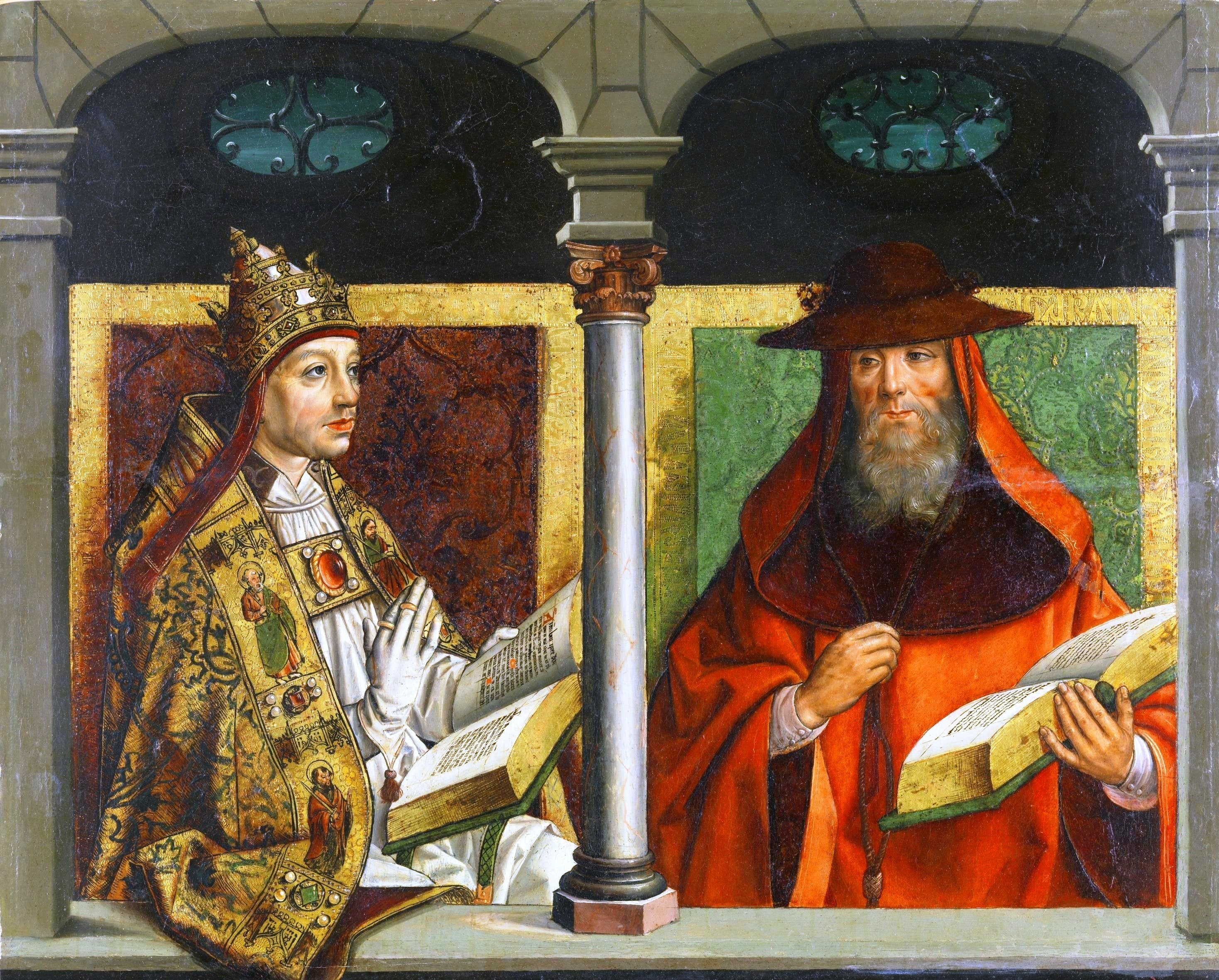 Saint Grégoire le Grand et Saint Jérôme - Pedro Berruguete - Alpha Reproduction