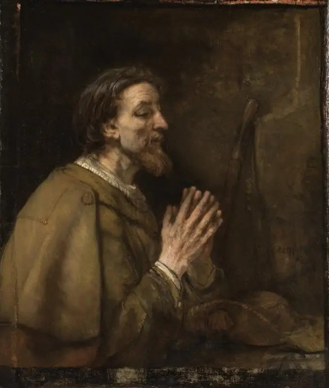 Saint Jacques le Majeur - Rembrandt image 1 copie peinte à la main à l’huile