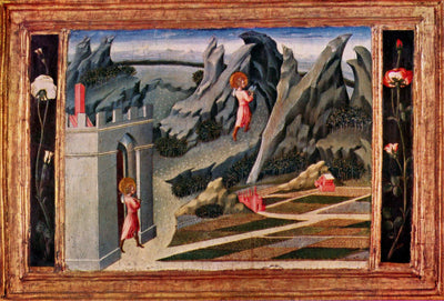 Saint Jean-Baptiste se retire dans le désert - Giovanni di Paolo - Alpha Reproduction