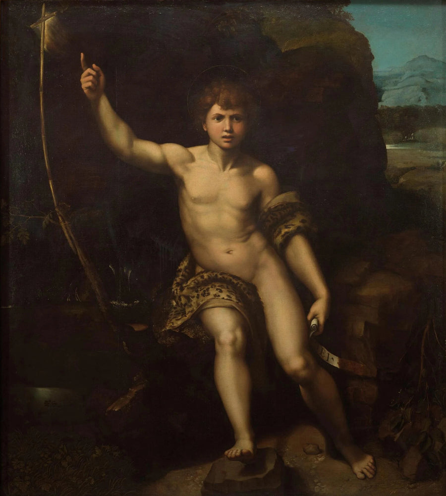 Saint Jean-Baptiste dans le désert, vers 1517-1518 – Raphaël, Offices