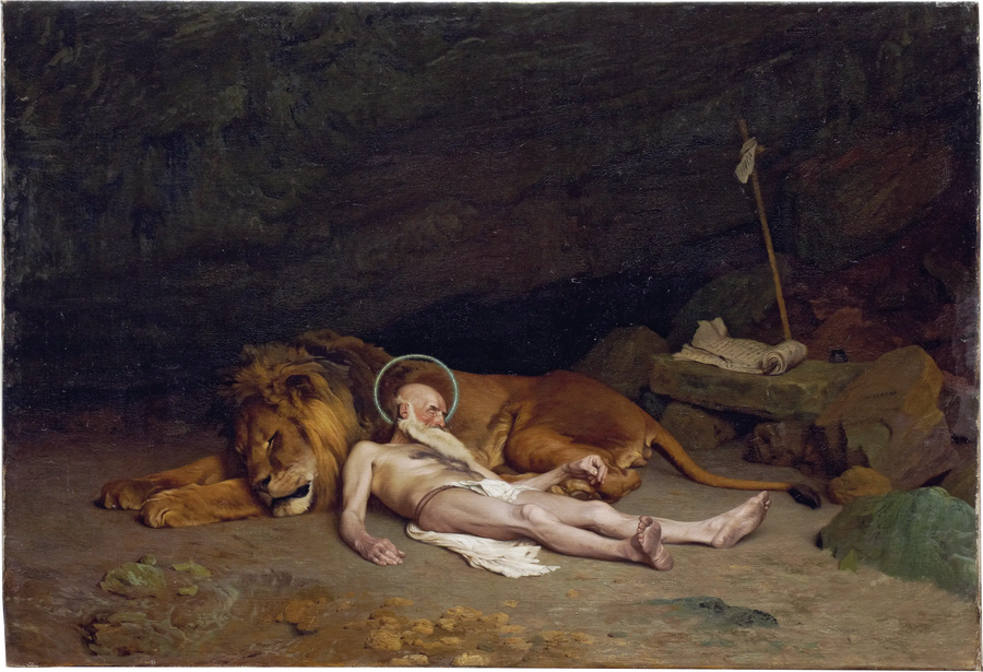 Saint Jérôme - Jean-Léon Gérôme image 1 reproduction d’œuvre d’art à l’huile