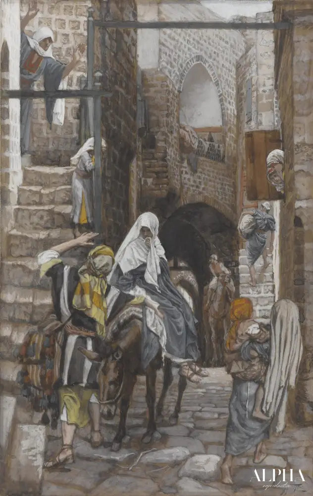 Saint Joseph cherche un gîte à Bethléem - James Tissot - Reproductions de tableaux et peintures haut de gamme