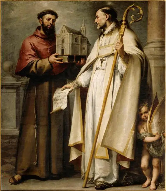 Saint Léandre et saint Bonaventure - Bartolomé Esteban Murillo - Alpha Reproduction