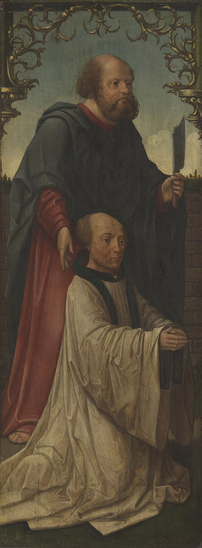 Saint Matthias (?) et un donateur ; Saint André (au revers) - Jacob Cornelisz van Oostsanen - Alpha Reproduction
