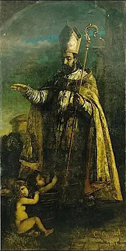סנט ניקולאס קם לתחייה את הילדים הקטנים - גוסטב קורבה