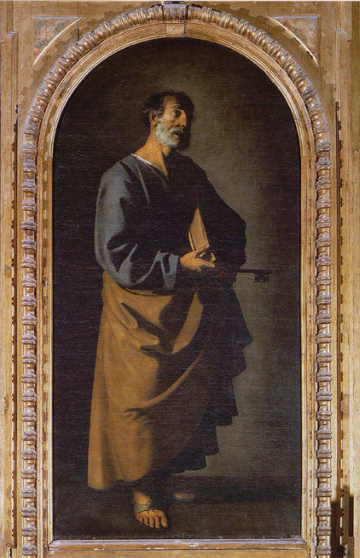 Saint Pierre - Francisco de Zurbarán image 1 copie de tableau peinte à la main