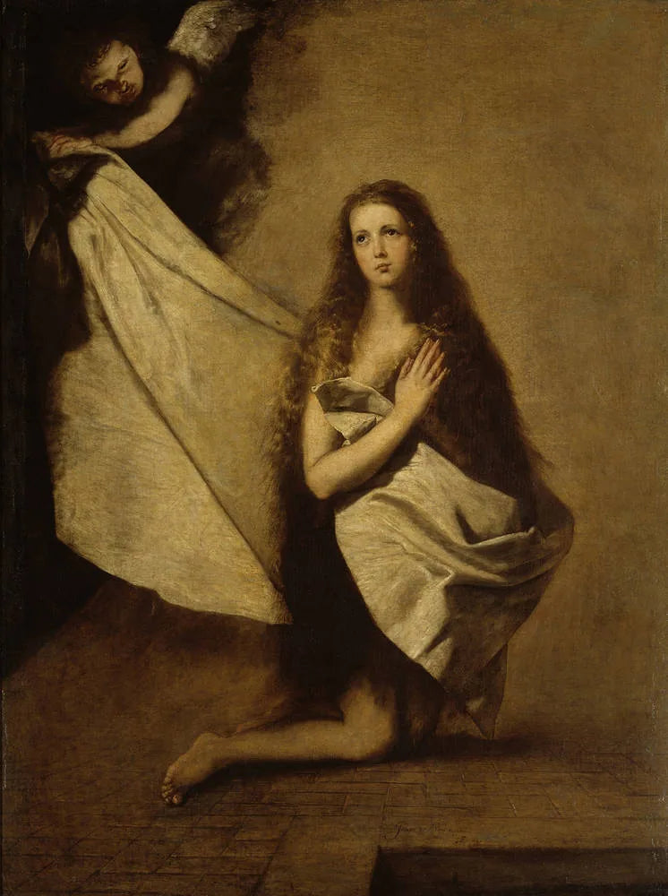 Sainte Agnès en prison - Jusepe de Ribera image 1 copie de tableau peinte à la main
