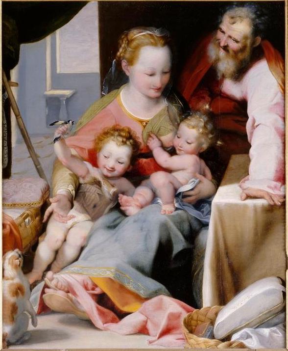 Sainte Famille au chat - Federico Barroci - Alpha Reproduction