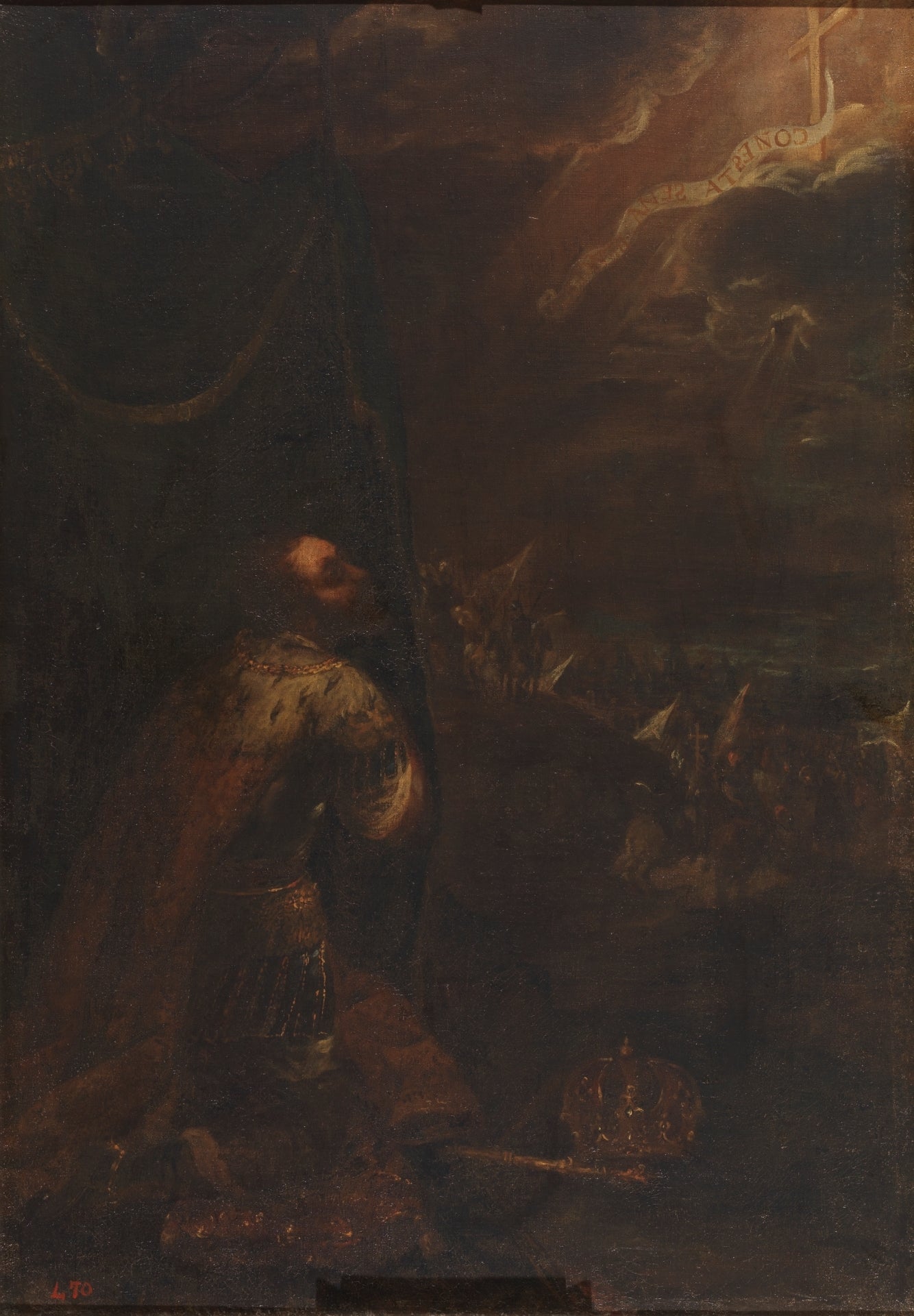 San Fernando arrodillado - Juan de Valdés Leal image 1 copie de tableau peinte à la main