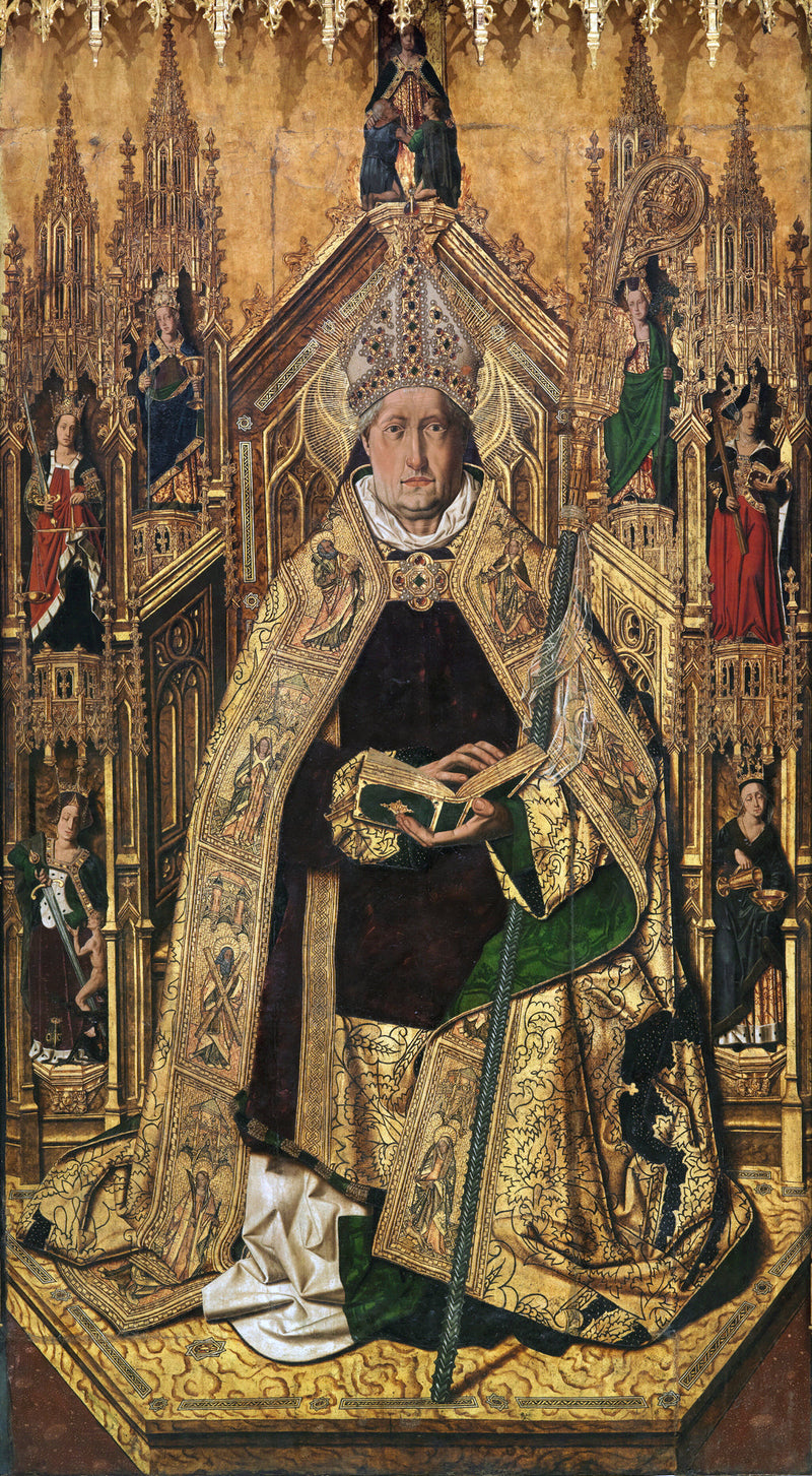 סנטו דומינגו דה סילוס הוכתר כבישוף, מאת ברטולומé ברמז'ו (מוזיאון הפרדו) - ברטולומé ברמז'ו