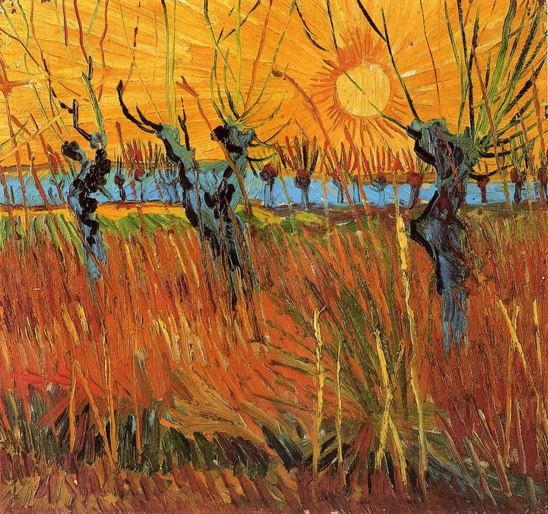 ערי ערבה בשקיעה - Vincent van Gogh