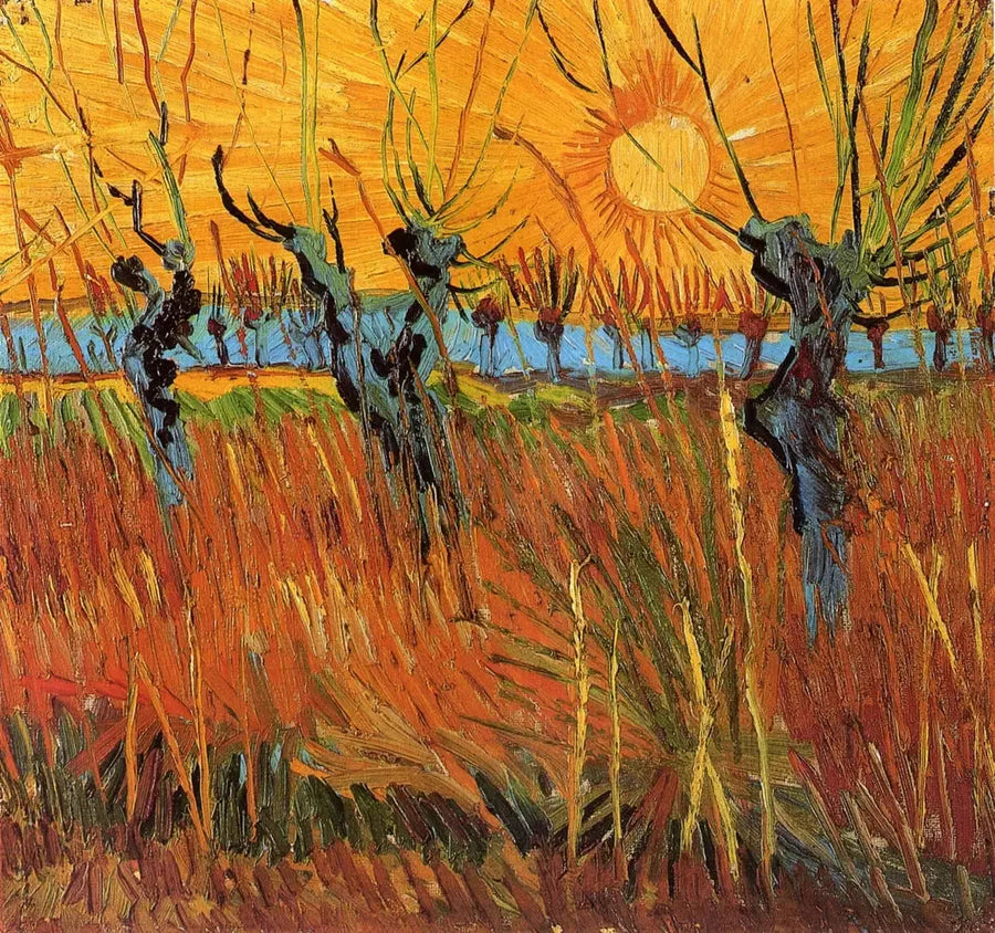 ערי ערבה בשקיעה - Vincent van Gogh