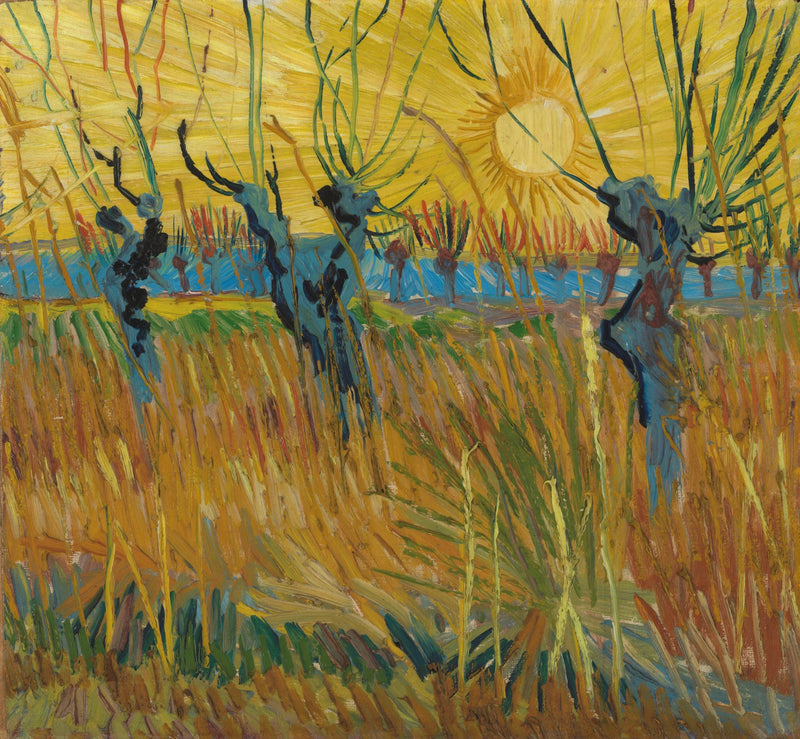 ערי ערבה בשקיעה - Vincent van Gogh