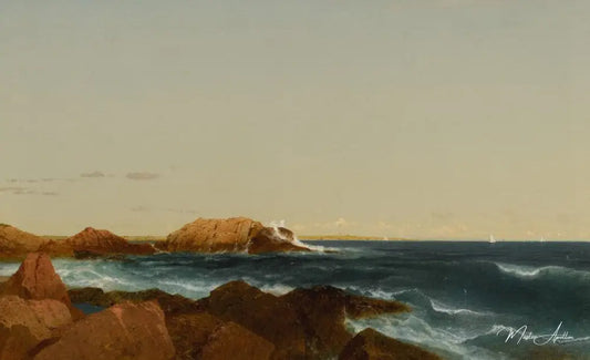 Scène marine - John Frederick Kensett - Reproductions de tableaux et peintures haut de gamme