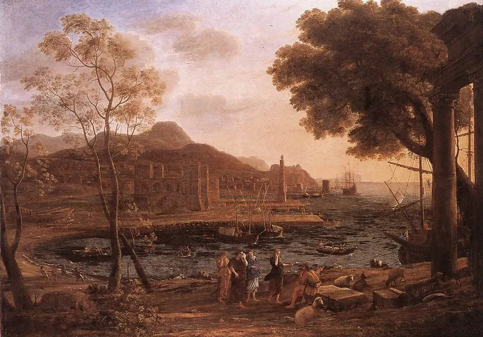 Scène portuaire avec Héliades en deuil - Claude Lorrain - Alpha Reproduction
