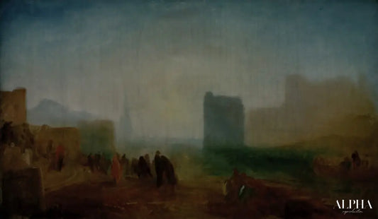 Scène portuaire classique - William Turner - Reproductions de tableaux et peintures haut de gamme