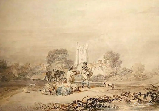 Semer des céréales - William Turner - Reproductions de tableaux et peintures haut de gamme