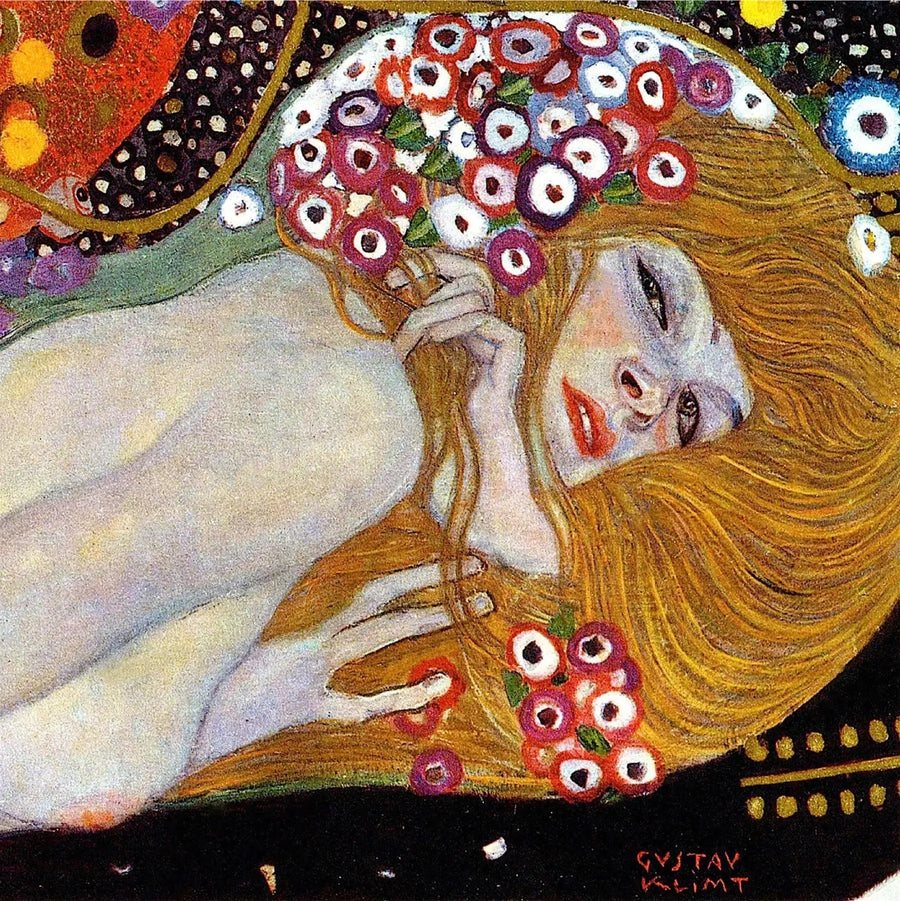🐍 נחשים במים II (פרט) – גוסטב קלימט (1904–1907)