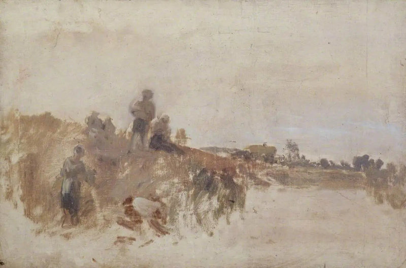 סקיצה ל'ארוחת קציר, בנק קינגסטון' - ג. מ. ו. טרנר