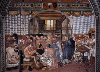 Soins aux malades - Domenico di Bartolo - Alpha Reproduction