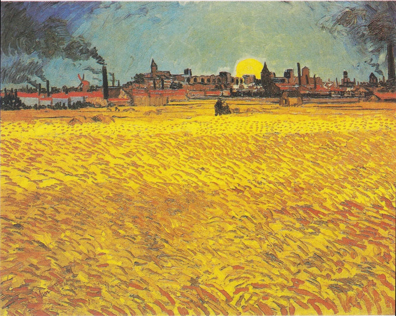 שדה חיטה בשקיעת השמש - Vincent van Gogh