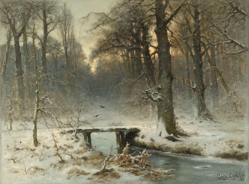 Une soirée de janvier dans la forêt de La Haye - Louis Apol