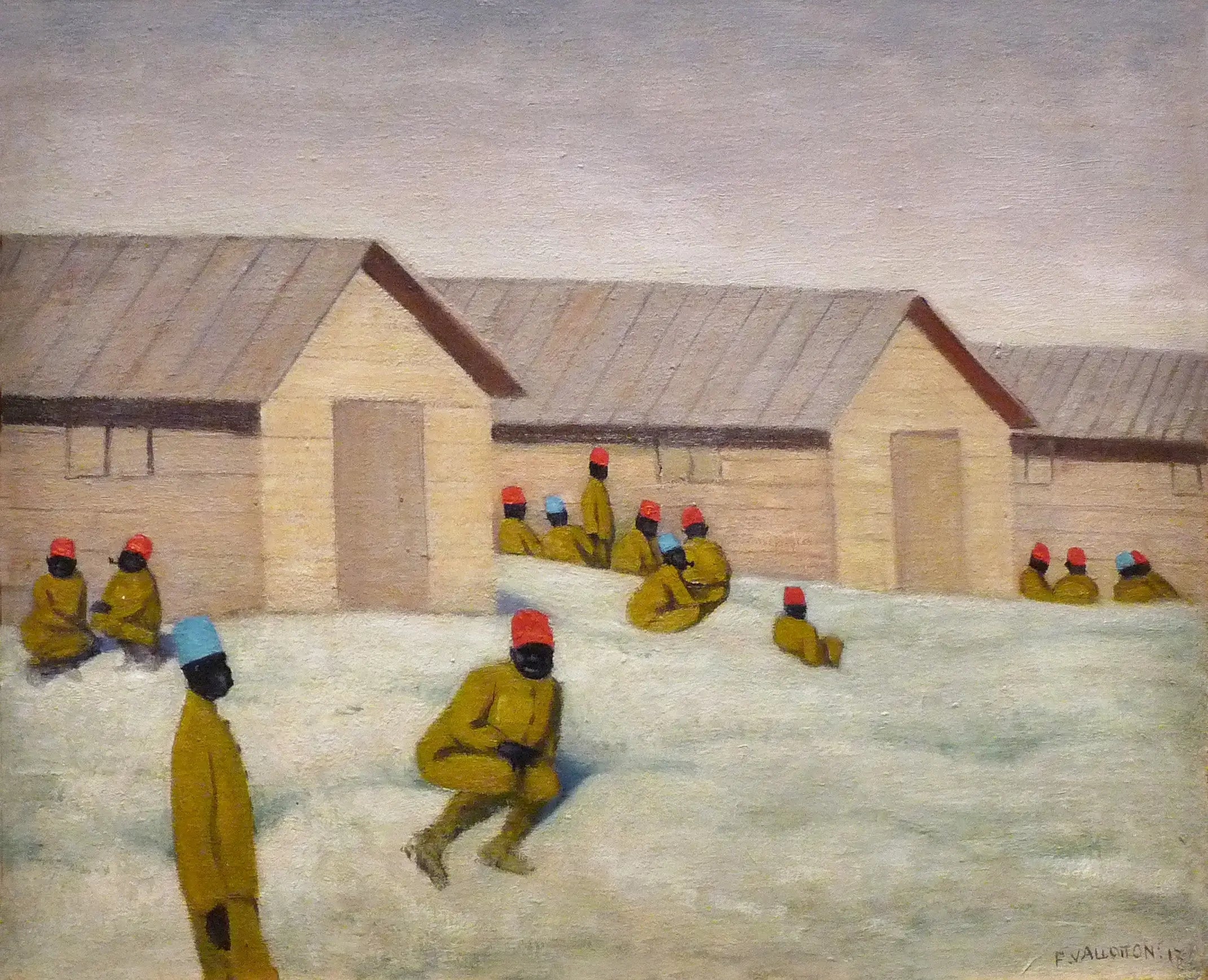 Soldats sénégalais au camp de Mailly - Félix Vallotton - Alpha Reproduction