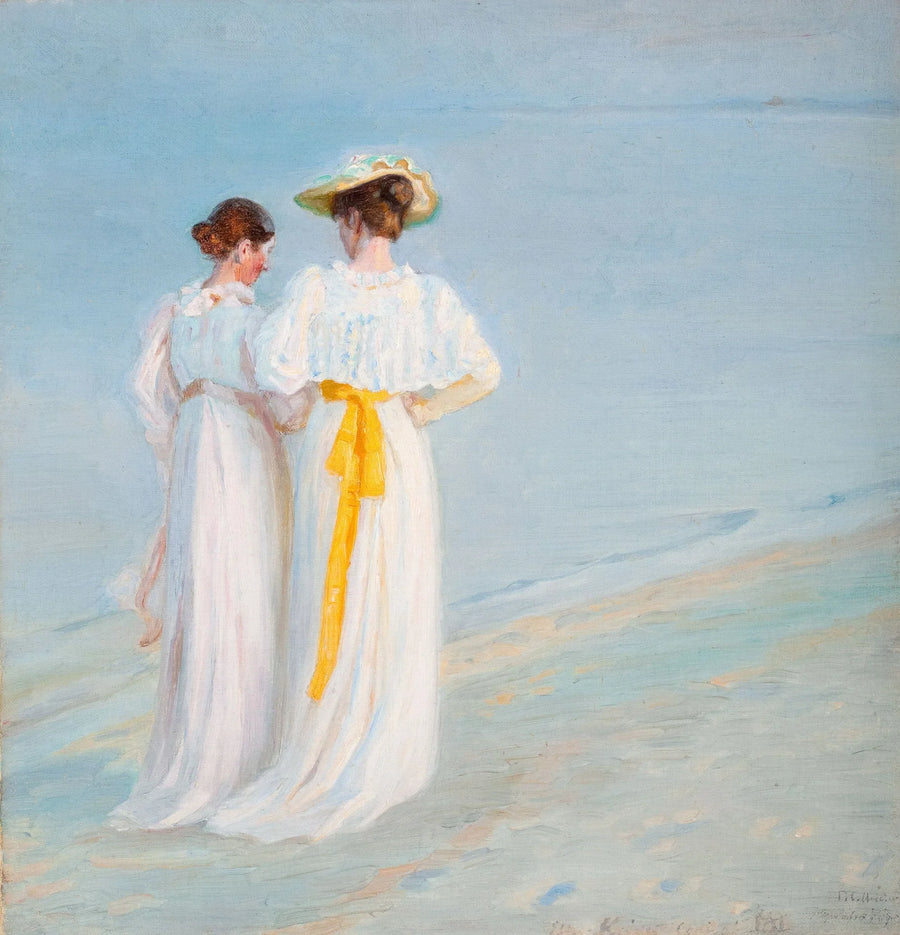 Sommeraften בחוף Skagens - Michael Peter Ancher