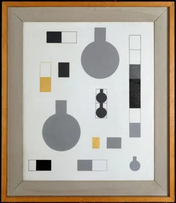 Composition à cercles-à-bras et rectangles - Sophie Taeuber-Arp