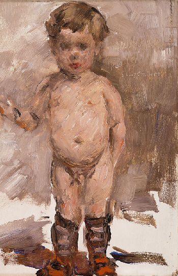 Stehender nackter Knabe - Lovis Corinth image 1 copie de tableau peinte à la main