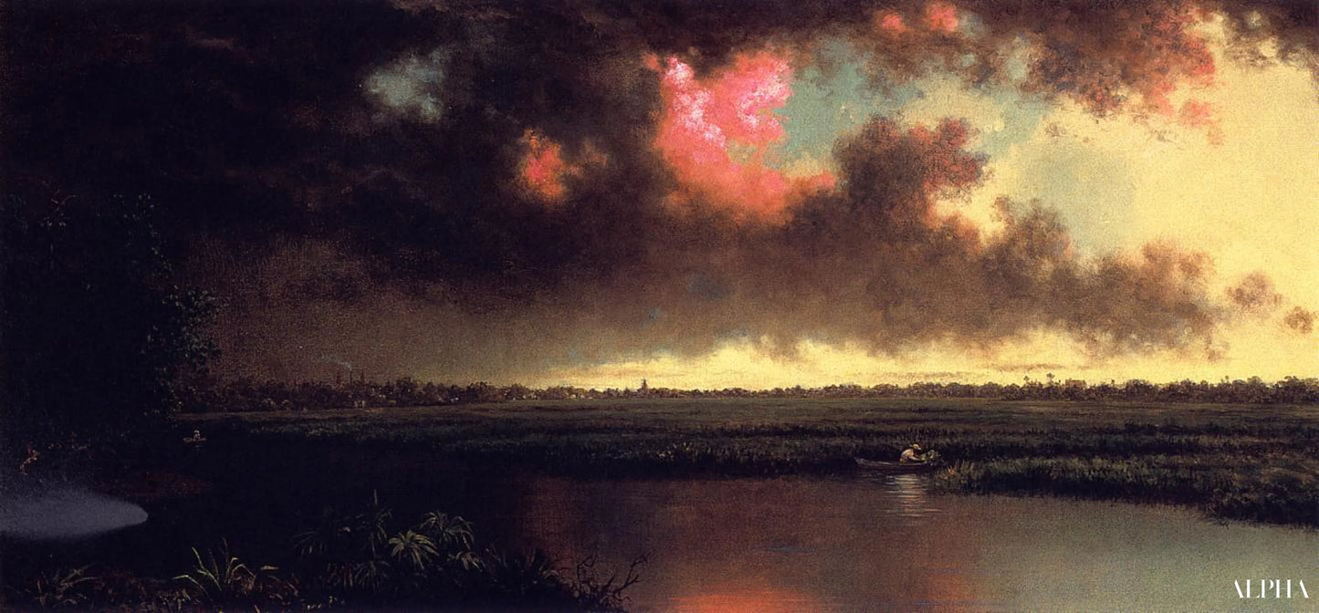 Reproduction du tableau « Sur la rivière San Sebastian, Floride - Martin Johnson Heade » par Alpha Reproduction en peinture à l’huile