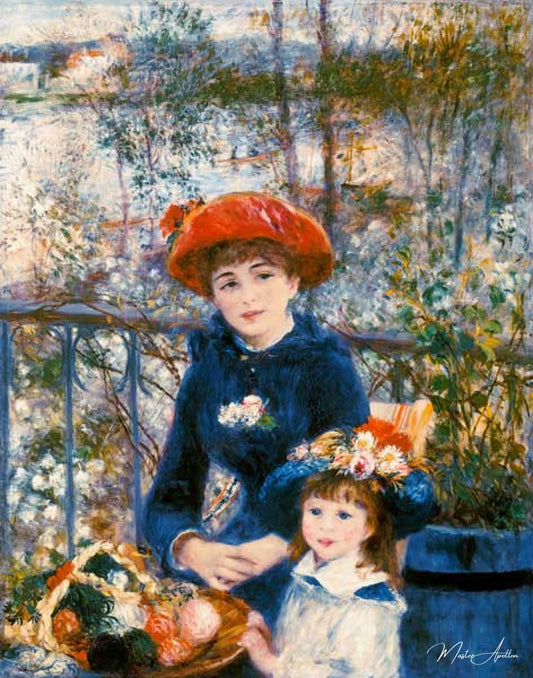 Sur la terrasse - Pierre-Auguste Renoir - Reproductions de tableaux et peintures haut de gamme