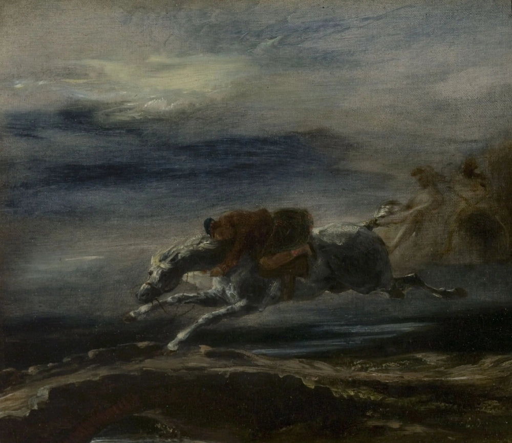 Reproduction du tableau « Tam O'Shanter - Eugène Delacroix » par Alpha Reproduction en peinture à l’huile