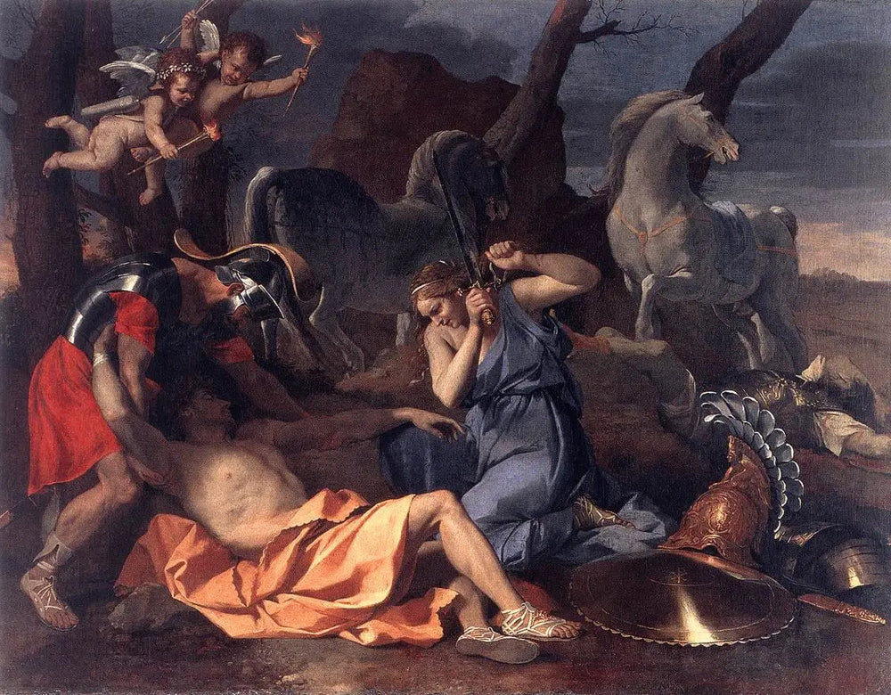 Tancrède et Herminie - Nicolas Poussin - Alpha Reproduction