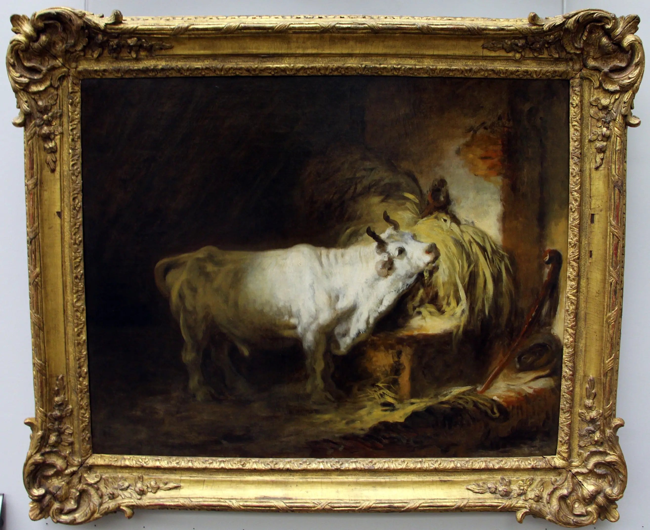 Taureau blanc à l’étable - Jean-Honoré Fragonard - Alpha Reproduction