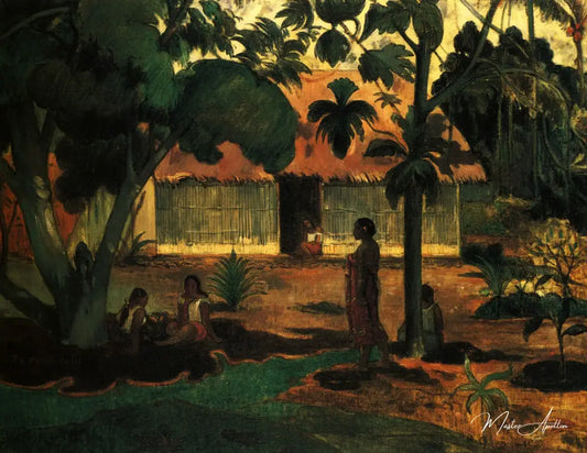 Te raau rahi (Le Grand Arbre) - Paul Gauguin - Reproductions de tableaux et peintures haut de gamme