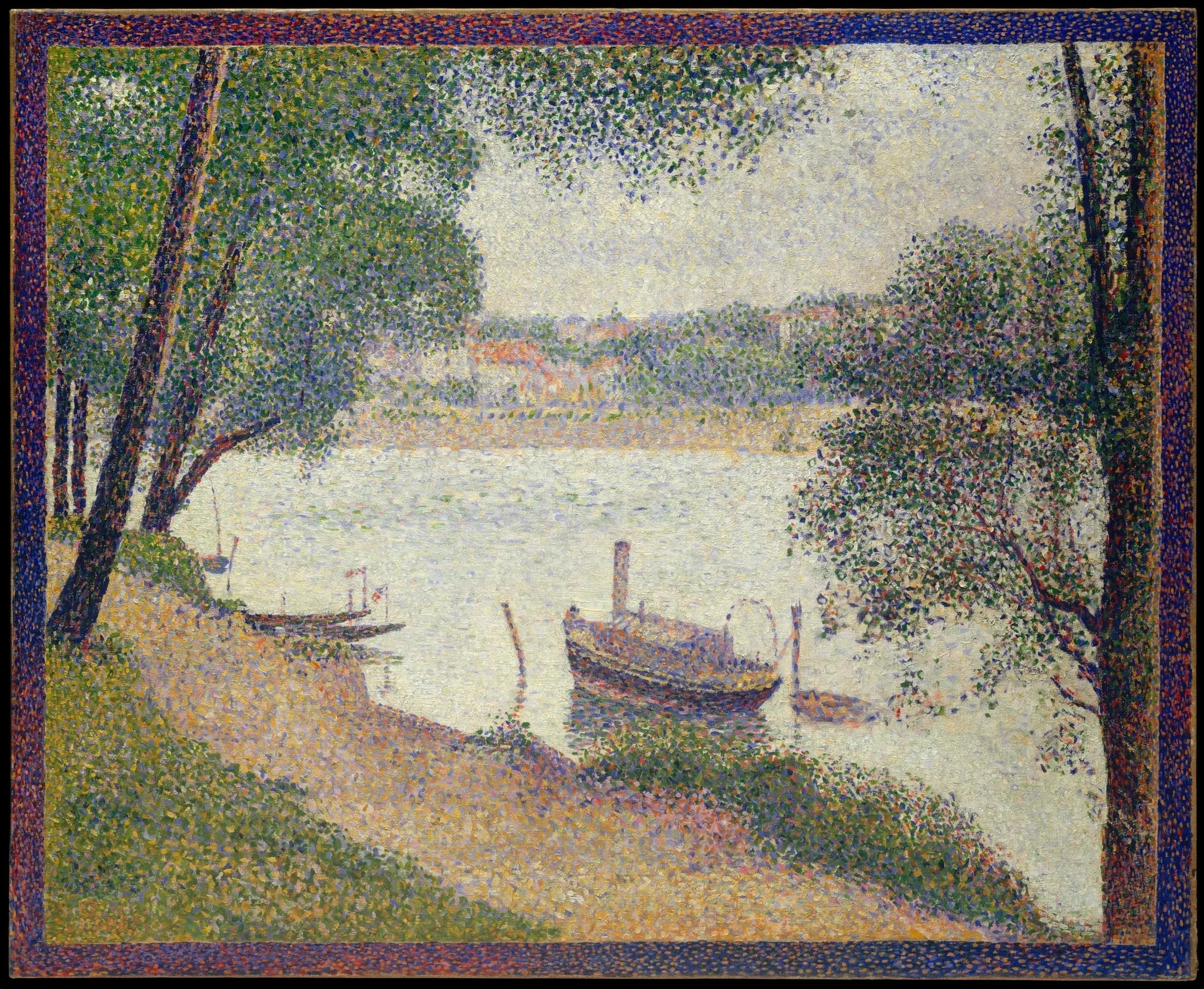 Reproduction du tableau « Temps gris, Grande Jatte - Georges Seurat » par Alpha Reproduction en peinture à l’huile