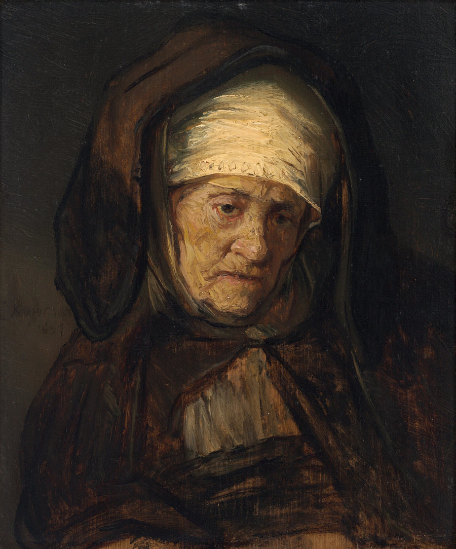 Tête de femme âgée - Dutch 17th Century
