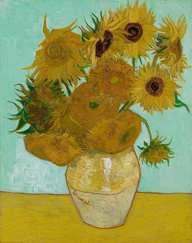חמניות (טבע דומם: אגרטל עם שתים עשרה חמניות) - Vincent van Gogh