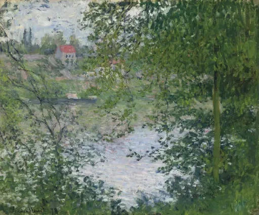 מבעד לעצים, האי Grande Jatte W458 - קלוד מונה