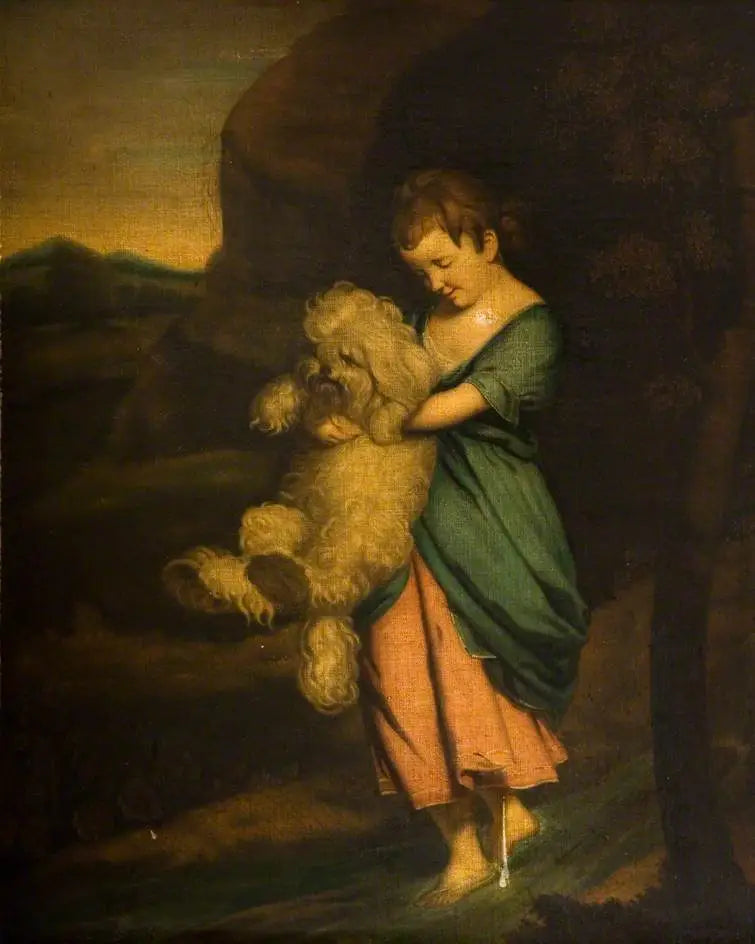 Traverser le ruisseau - Joshua Reynolds image 1 copie peinte à la main à l’huile